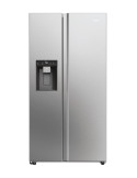 Haier SBS 90 Serie 5 HSW59F18EIMM frigorifero side-by-side Libera installazione 601 L E Platino, Acciaio inossidabile
